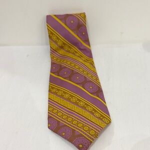 PLAYBOY Purple and Gold Patterned Tie